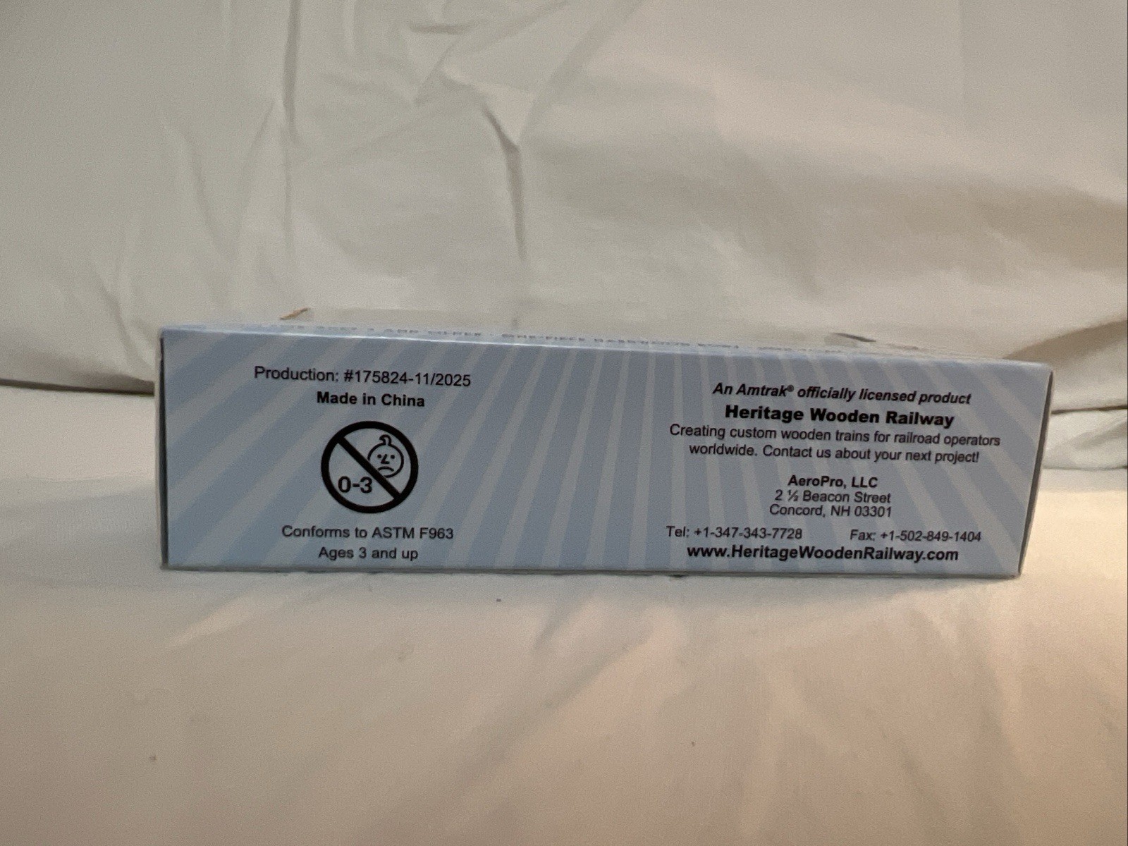 BRAND NEW: Amtrak Wooden Railway P42 Genesis Locomotive 106 Wooden Toy Train
