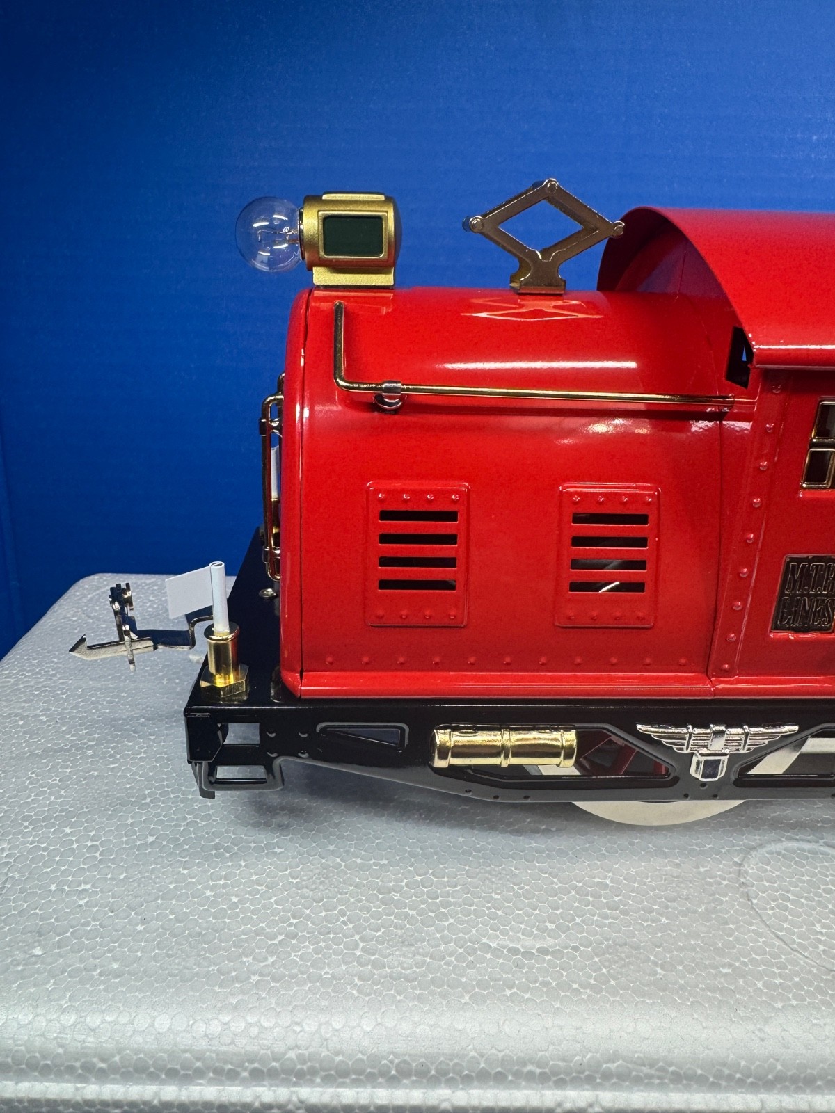 Mth Red Std. Gauge Tinplate No. 10 Electric Locomotive