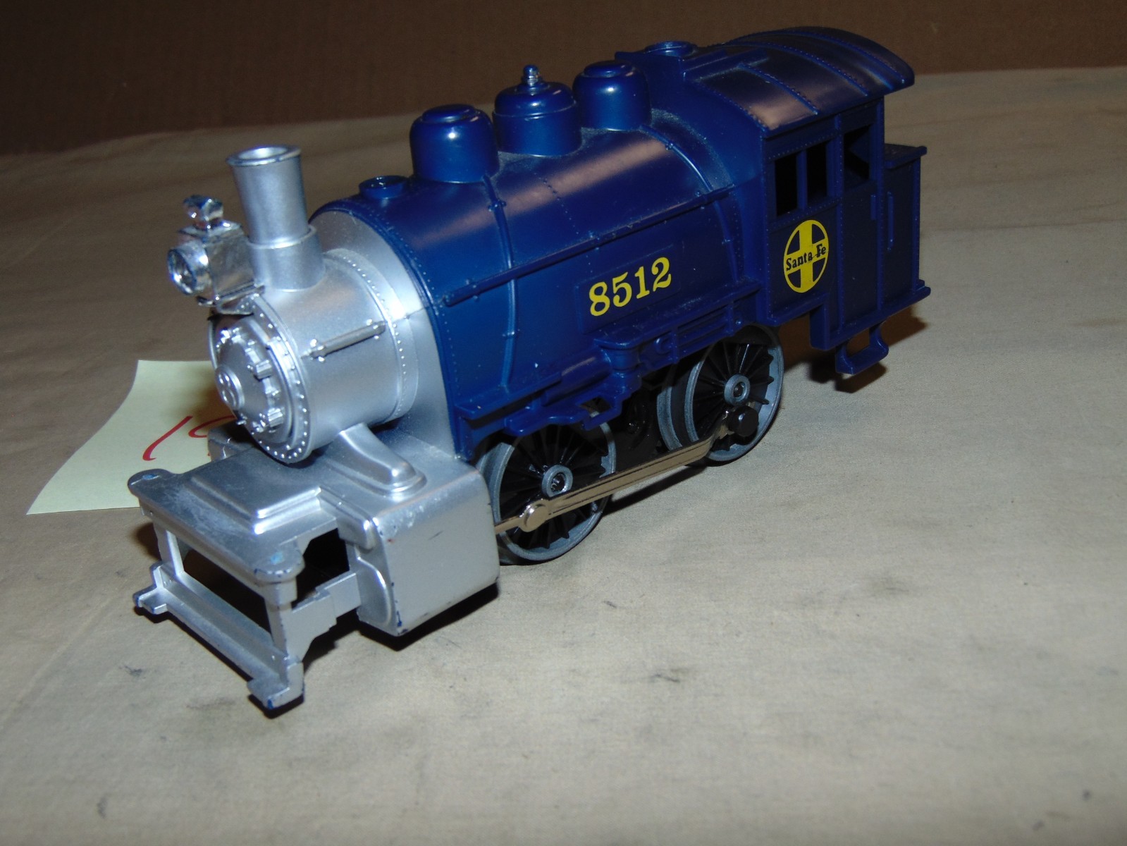 LIONEL O 8512 SANTA FE DC POWER STEAM ENGINE WITH PLASTIC SHELL #19