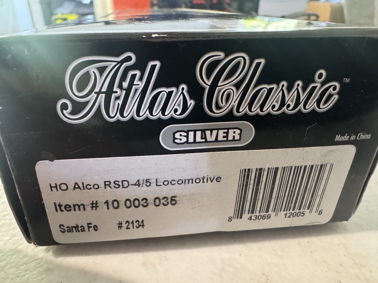 Atlas Classic Silver HO Alco RSD-4/5 Santa Fe #2134 Diesel Locomotive W/ Box
