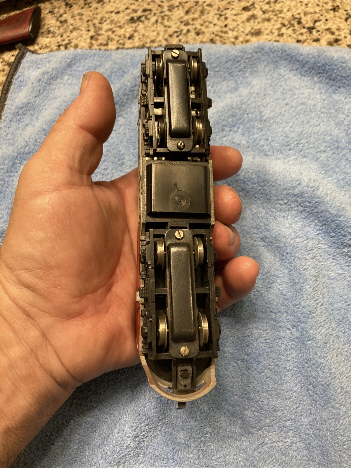 Bachman Santa Fe Deisel Locomotive HO Scale Works Needs Coupler Repair