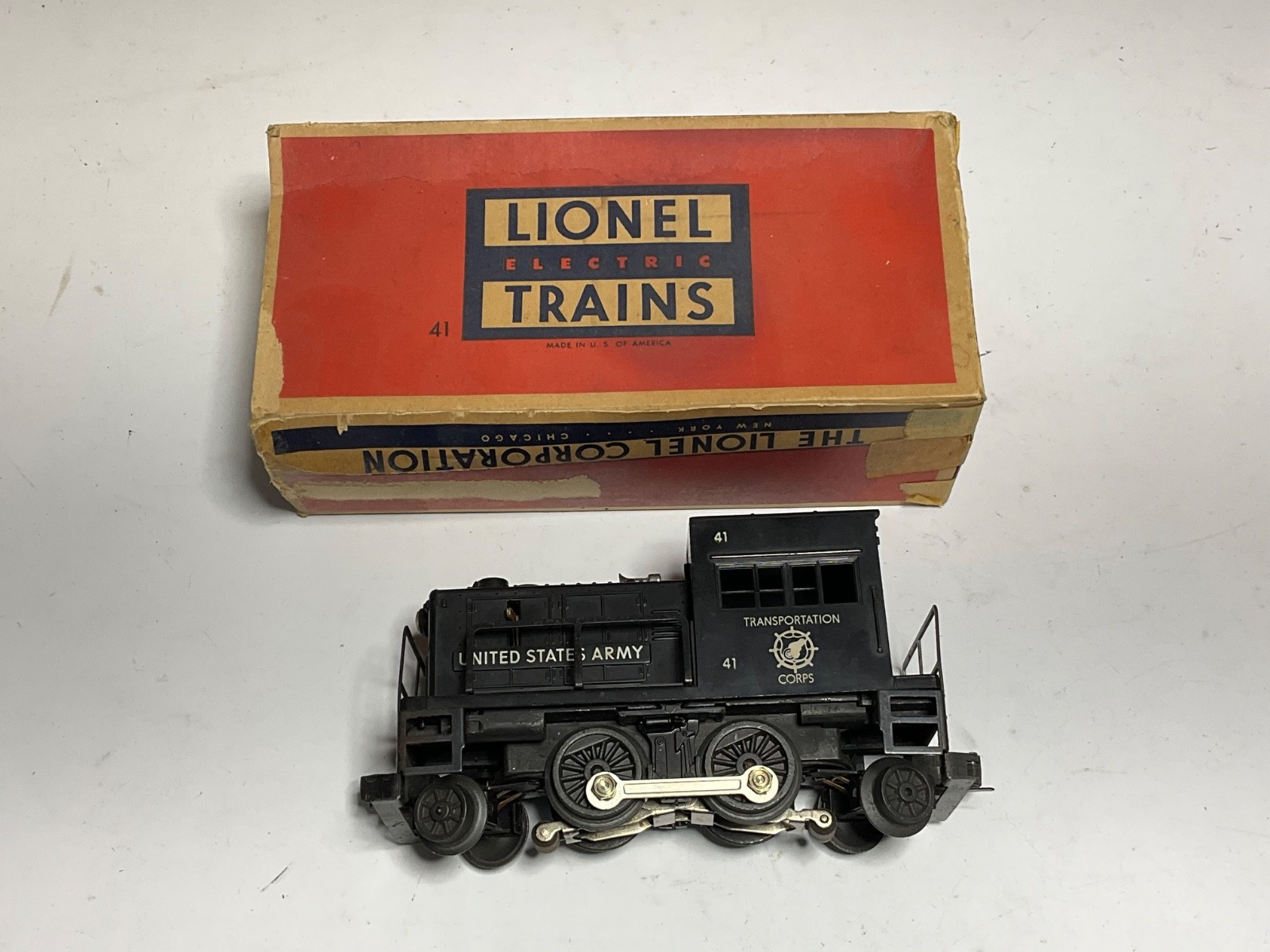 Lionel No. 41 United States Army Gas Turbine Switcher Motorized Unit, Boxed