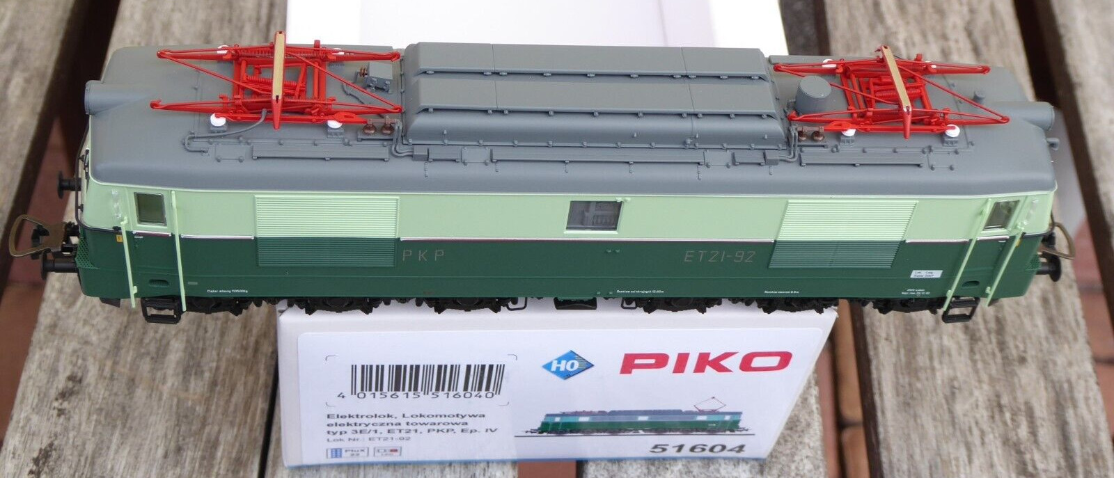 Piko 51604 Locomotive Et 21-92 the Pkp Epoch 4/5 Dss PluX22 + LED New IN Boxed