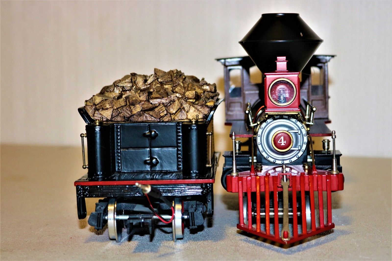 BEAUTIFUL RARE G scale Brass DELTON Southern Pacific Lines SP 4-4-0 #4 -Ser#44