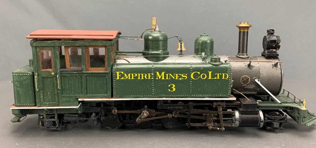 On3 2-8-2T Outside Frame Steam Locomotive Empire Mining Co #9 Custom JER O3071