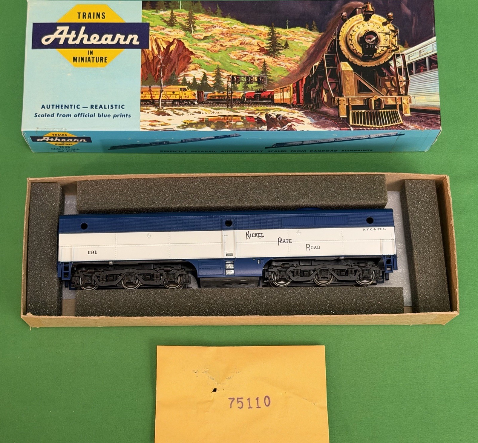 Athearn #3350 HO Nickel Plate Road PB-1 Diesel Locomotive-Powered-New Old Stock
