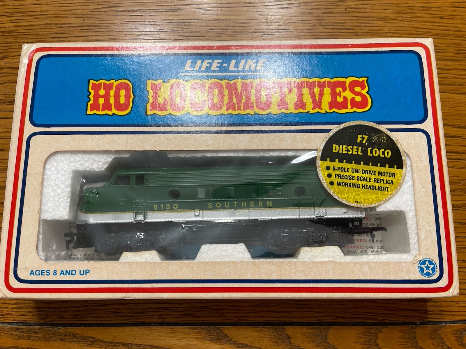 Life Like Southern 6130 F7 Locomotive in Box #08693 HO Scale Engine NEW Free Shp