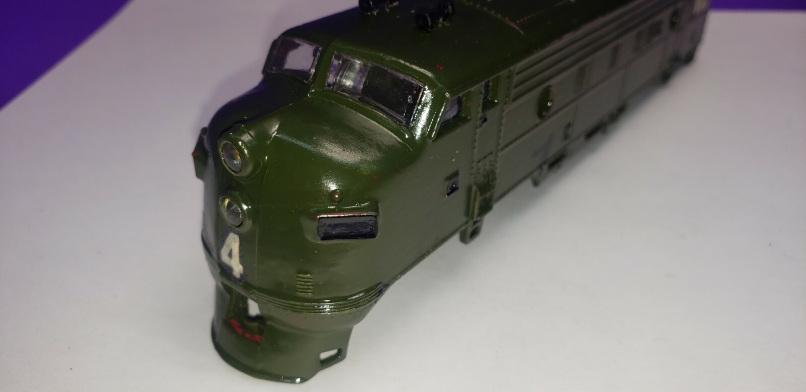SHELL ONLY Life-Like HAND PAINTED Locomotive Ho Scale GOOD CONDITION F7A