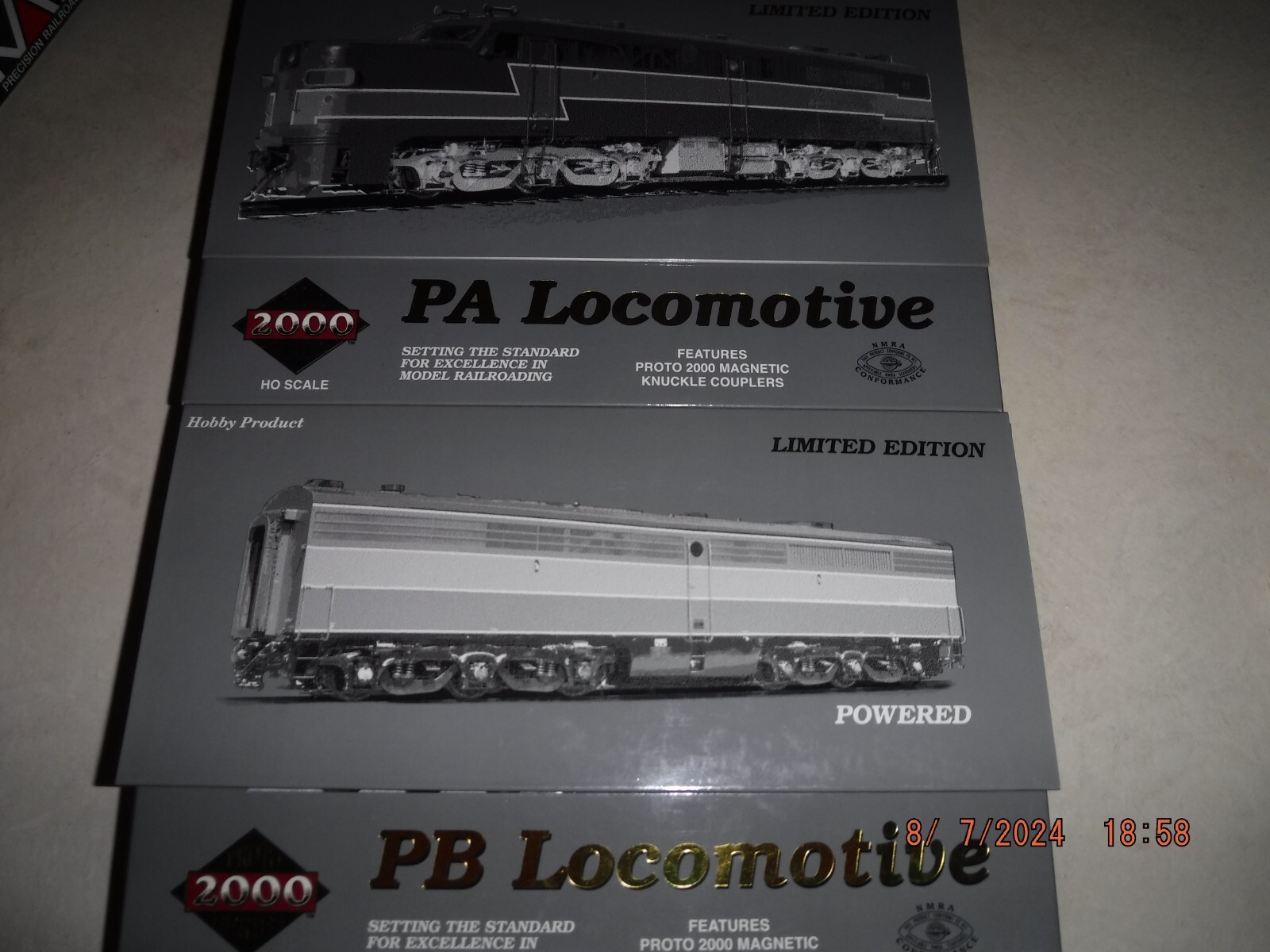 PROTO 2000 LIMITED EDITION HO RIO GRANDE (D&RGW) PA & PB LOCOMOTIVE SET – NEW!