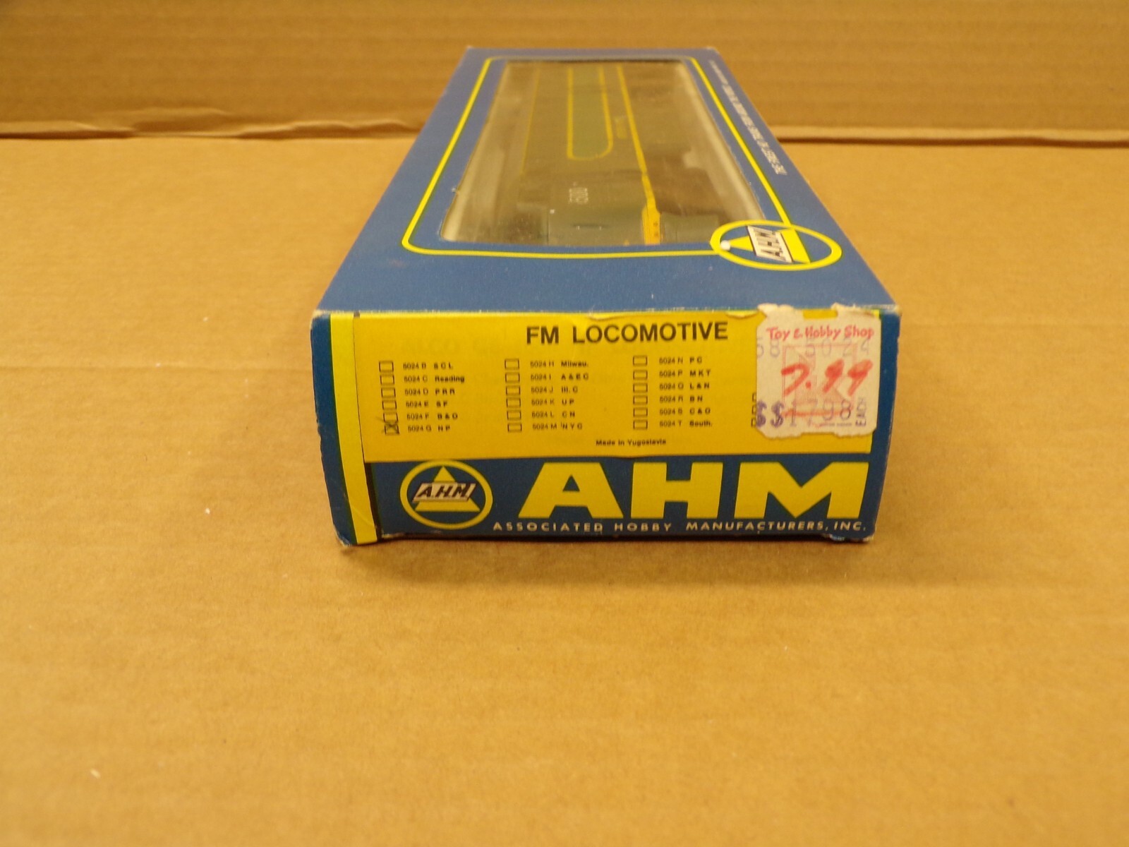 VINTAGE AHM #5024G NORTHERN PACIFIC 6500 FM DIESEL LOCOMOTIVE – NOS