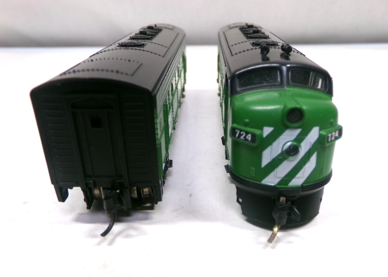 N scale Kato BN F7A+B diesel engine set in original box (lot N 177)