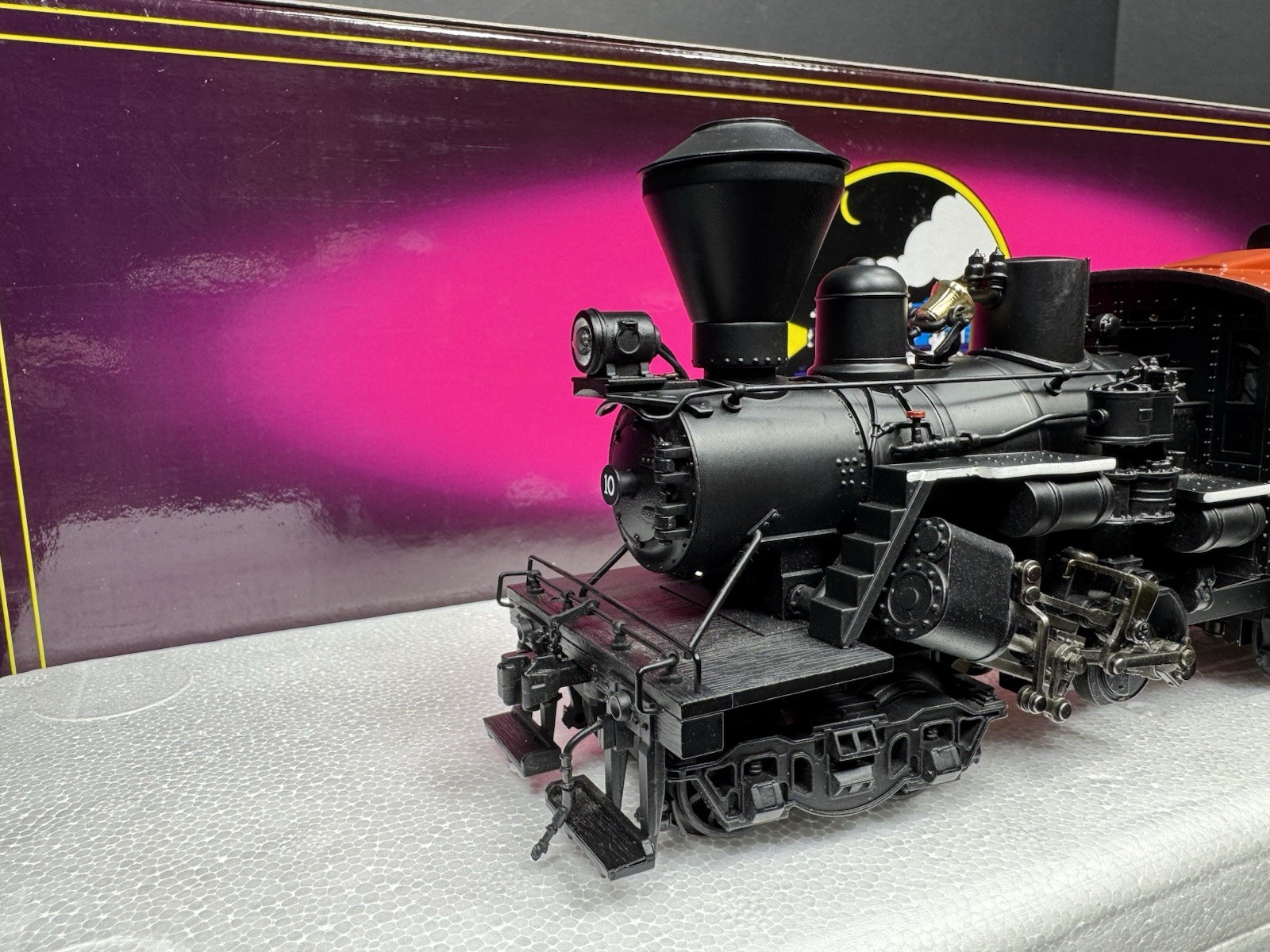 MTH 20-3039-1 Hillcrest Lumber Clmax logging steam engine #10 PS2 BCR LNIB