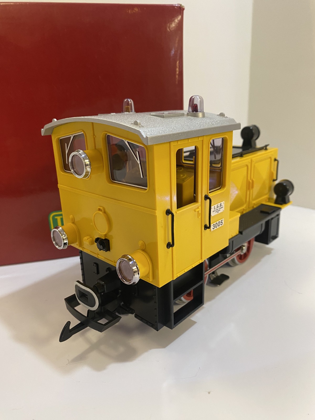 LGB 2090N – Yellow G-Scale Locomotive – # 3005 Loco In Box – Lehmann