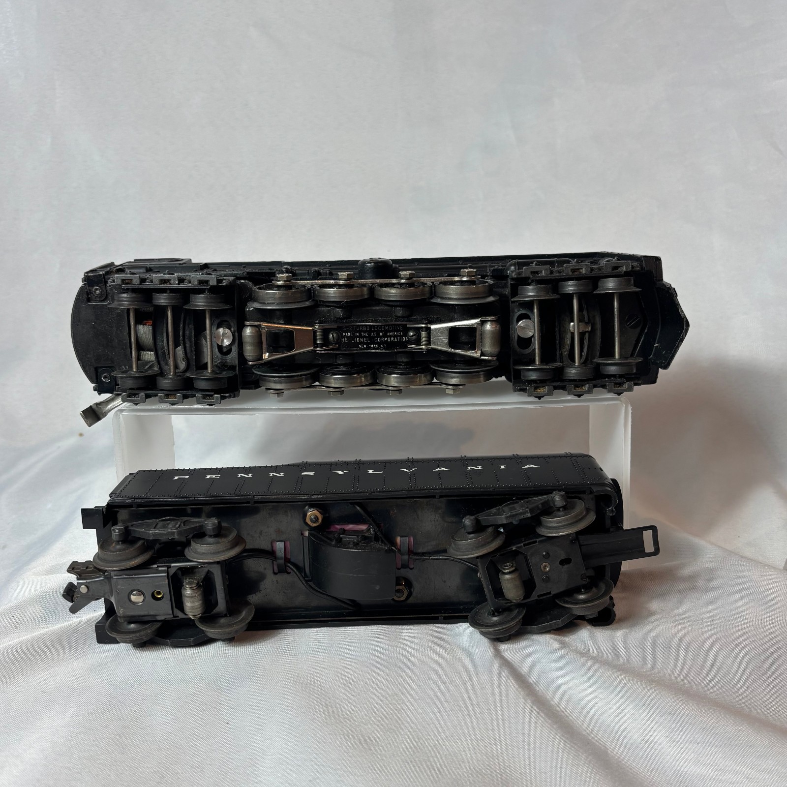 1946-49 Lionel 671 Steam Turbine Locomotive In Box W/ 2671W Tender O Gauge 6-8-6