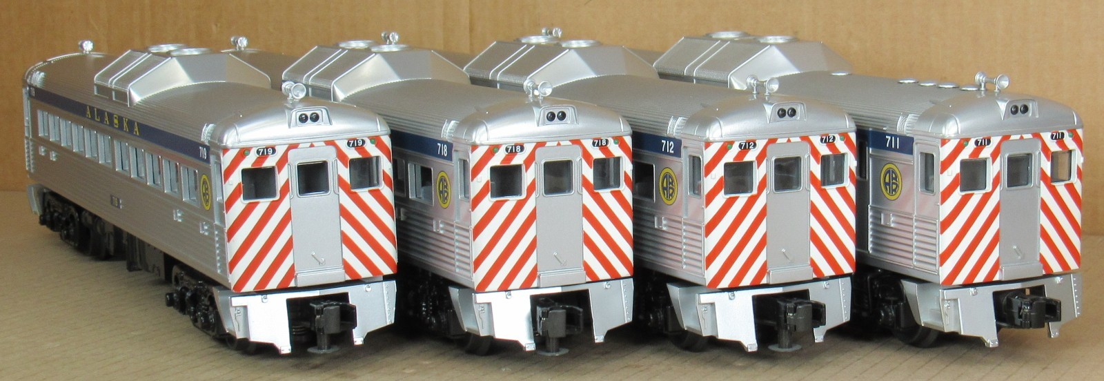MTH Railking 30-2387-1/3 ARR Alaska Railroad 4-Car RDC Set w/PS2 O-Gauge LNIB