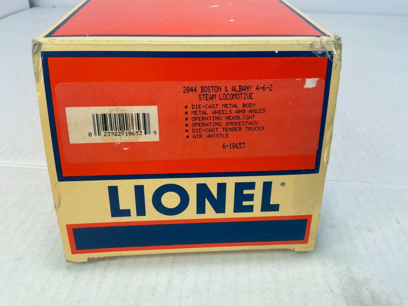 VINTAGE LIONEL 6-18653 BOSTON ALBANY 4-6-2 STEAM LOCOMOTIVE TENDER 2044 TCA C10