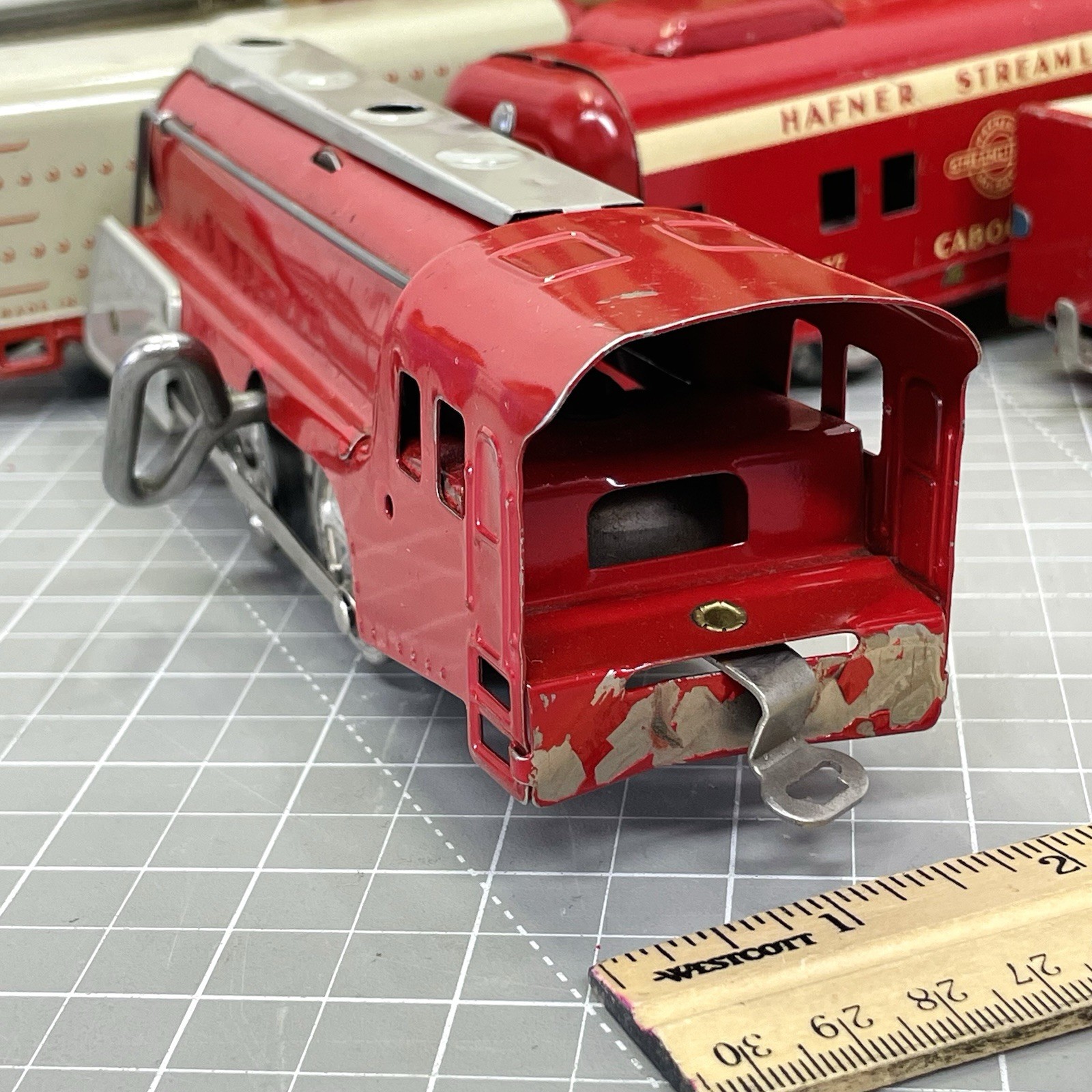 Hafner Streamliners Clockwork Wind-Up Train Set w/ Box & Track Works! Chicago US