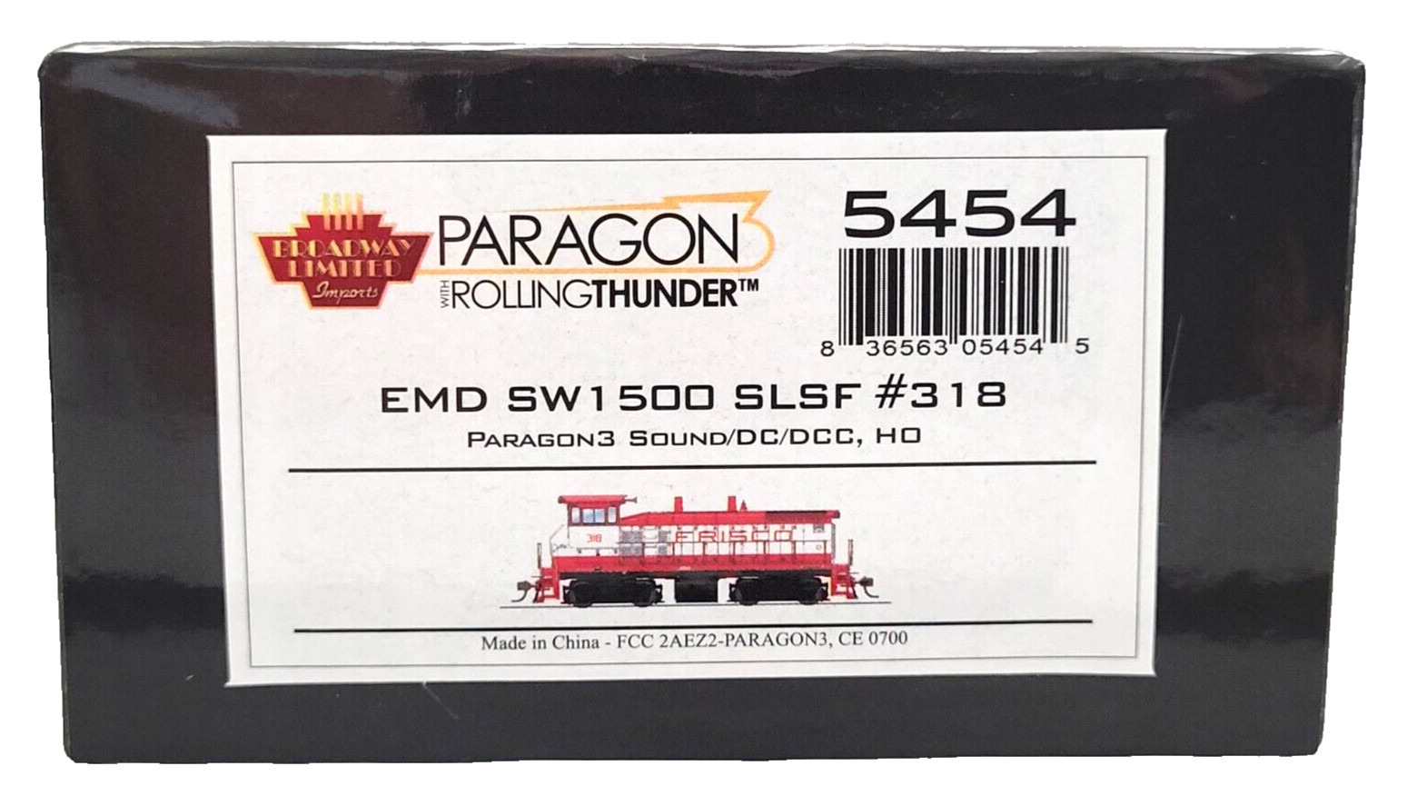 BLI 5454 HO Scale SW1500 Frisco #318 Paragon3 Sound/DC/DCC New Very Hard to Find