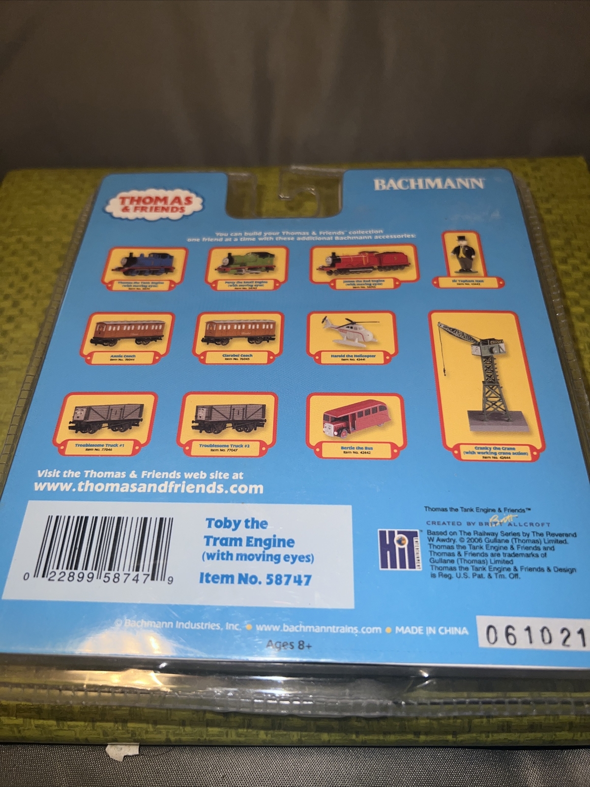 Bachmann HO Scale Thomas & Friends Toby The Tram Engine W/ Moving Eyes #58747