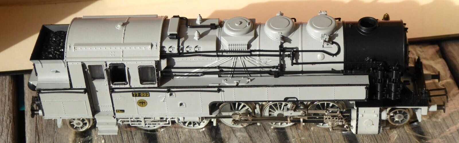 Liliput 9502 H0 Steam Br 77 002 Photo Grey DRG Epoch 2 Function Ok Very Rare
