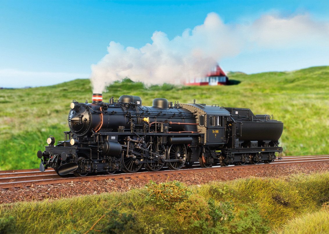 Märklin 39491 Steam Locomotive Litra E 991 DSB Era 2 – 6 Sound New OVP 1:87