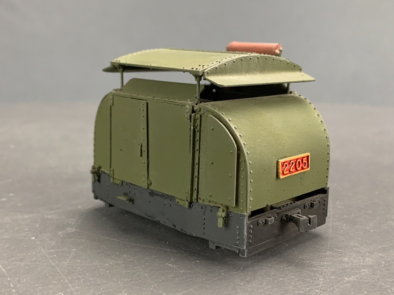 1:43 On2 Wrightlines Armoured Simplex 40HP Locomotive #2205 O3261