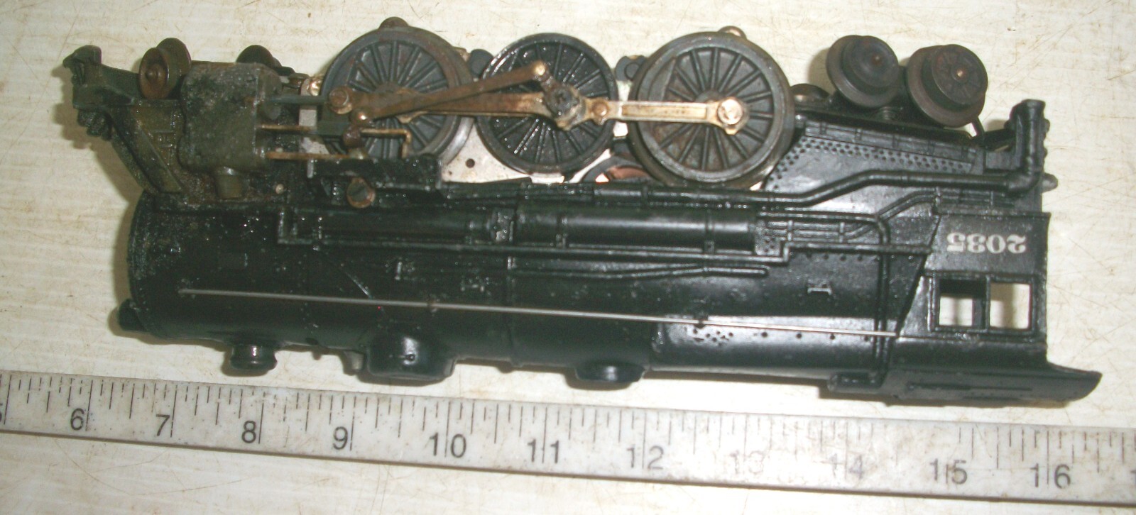 Vintage 1950 Lionel 2-6-4 2035 Die-Cast Heavy Metal Locomotive w/Smoke & Whistle