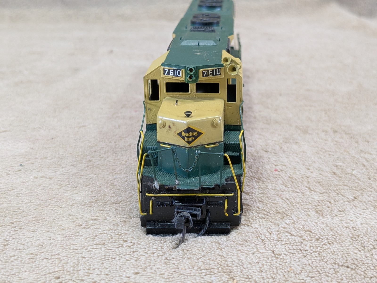 Alco HO Brass Model D-130 SD-45 Locomotive Painted Reading #7610