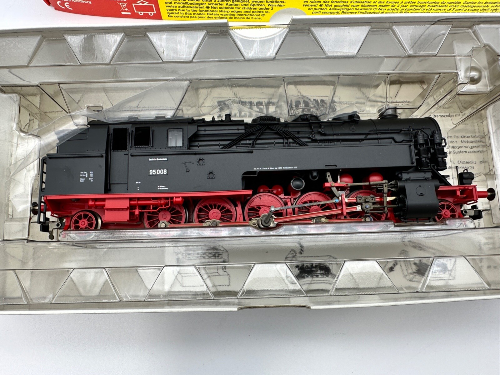 RARE! Fleischmann 1055 – Tank Locomotive of the DB, class 95.0 – HO scale – NIB