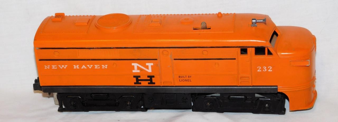 Scarce Lionel 232 New Haven A Alco Diesel 1962 only Runs Black Stripe Postwar