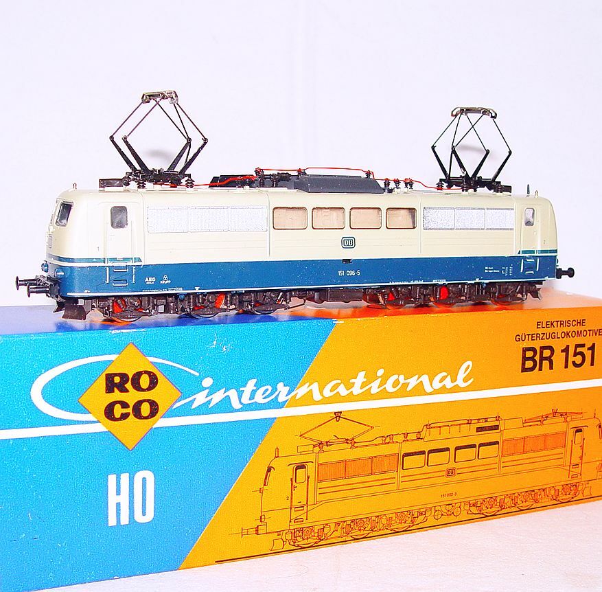 Roco DC HO 1:87 Deutsche Bundesbahn BR 151 ELECTRIC GOODS LOCOMOTIVE MIB`78!