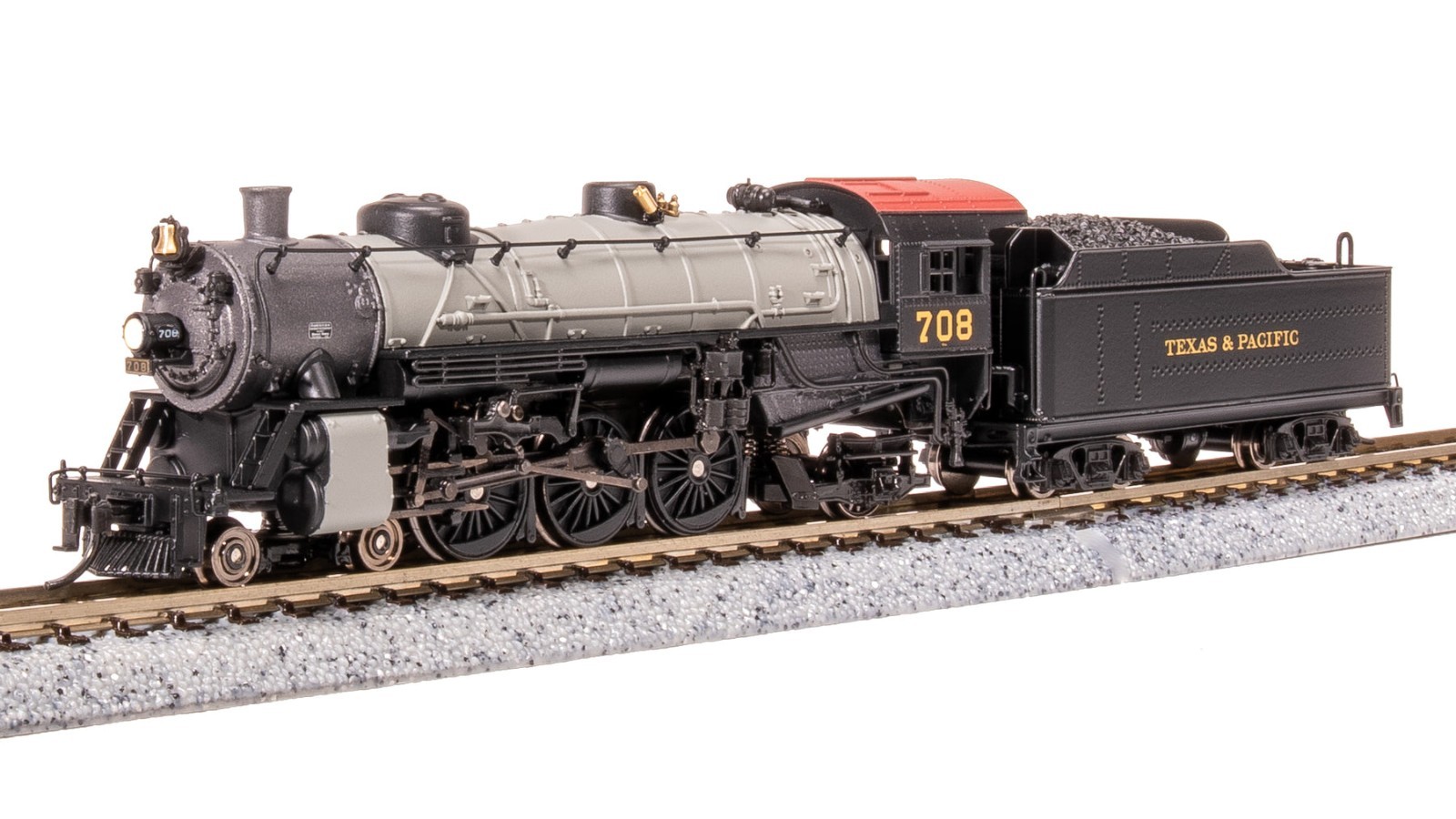 8011 Light Pacific 4-6-2, T&P 713, Gray Boiler, Paragon4 Sound/DC/DCC, N (NP)