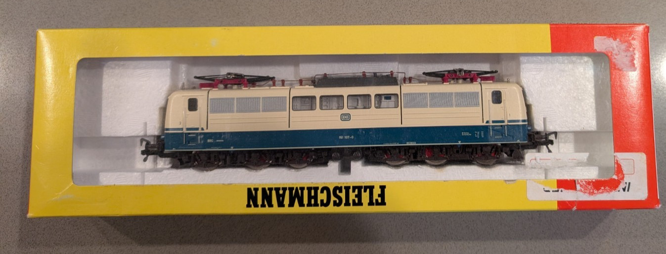Fleischmann 4381 H0 DB BR 151 Electric Locomotive – Excellent Detail