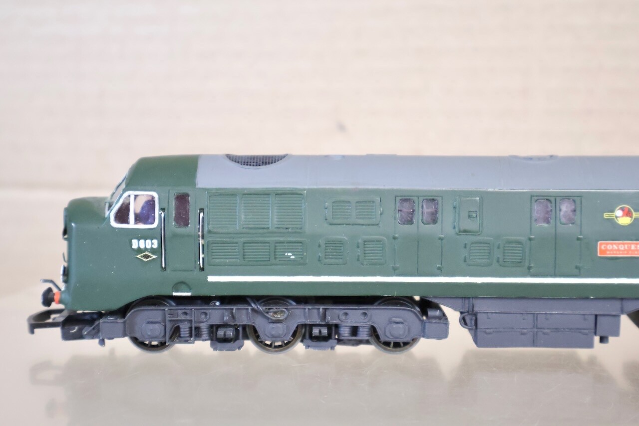 SILVER FOX MODELS KIT BUILT BR WARSHIP CLASS 41 DIESEL LOCO D603 CONQUEST ol