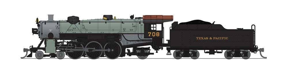 Broadway Limited N USRA 4-6-2 Light Pacific Texas & Pacific TP #708 DCC/SND 8010