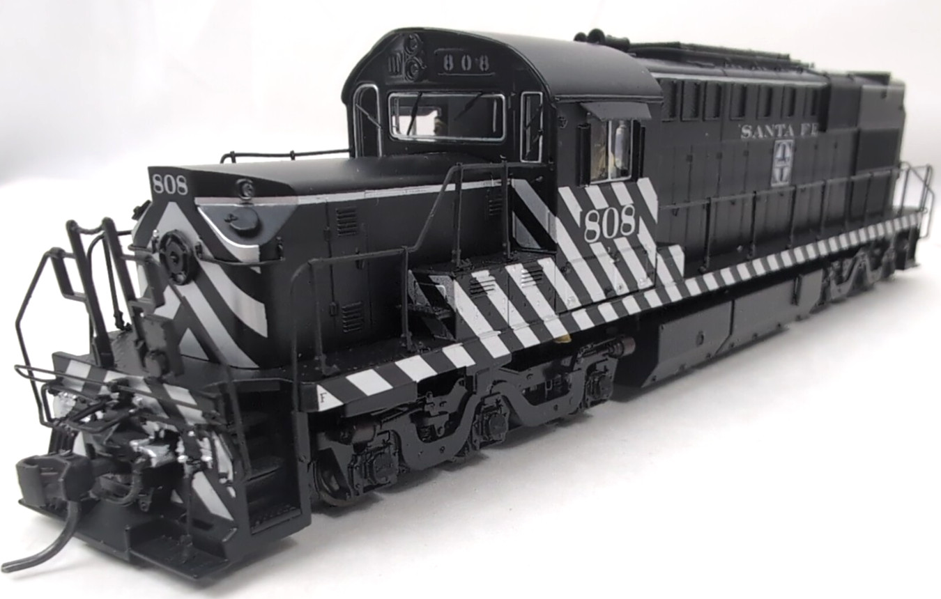 BROADWAY LIMITED Blue Line – ALCo RSD-15 “SANTA FE” LH Zebra Stripe- HO