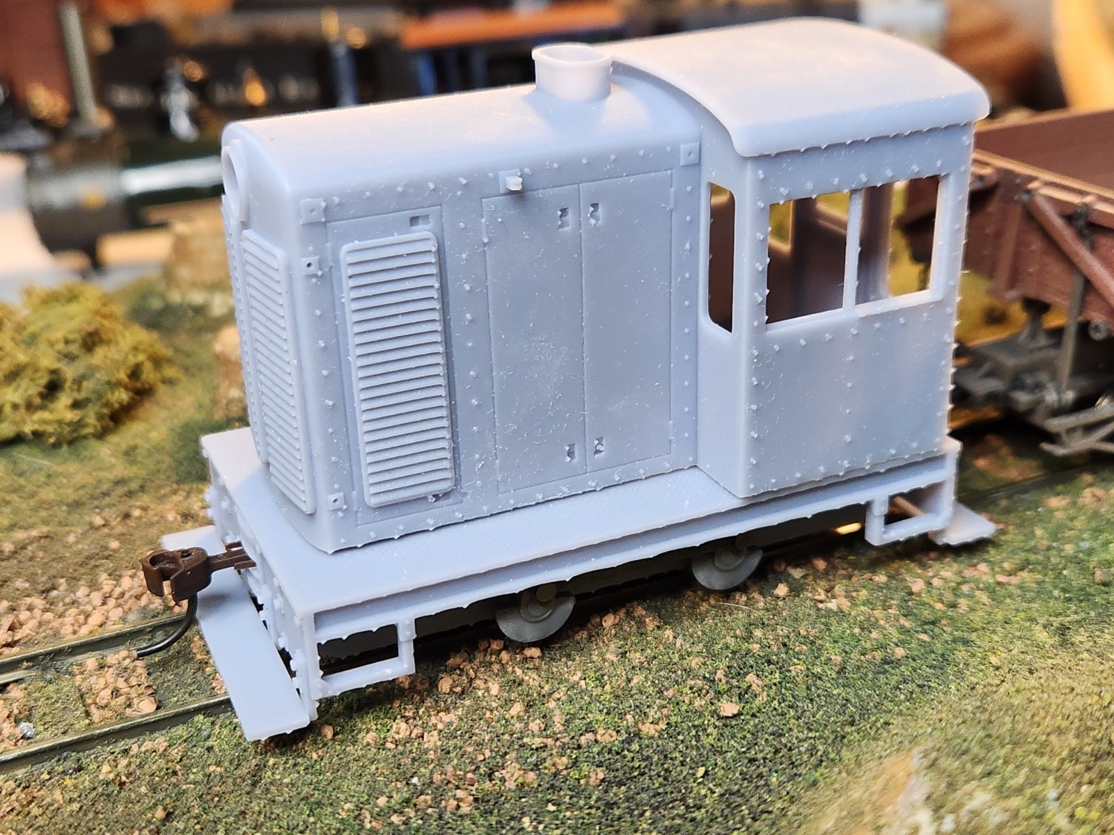 On30 Freelance “Davenport” Switcher Kit 3D Printed With Cab Interior Details