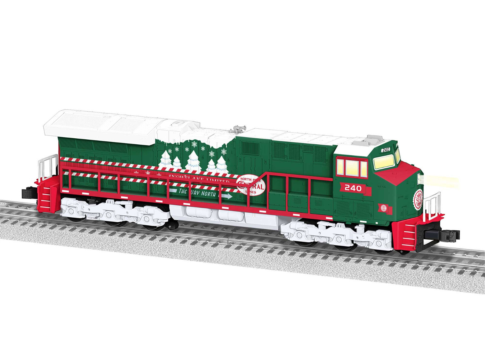 LIONEL #2445190 ET44 NORTH POLE CENTRAL LIONECHIEF SNOWFAKE DIESEL