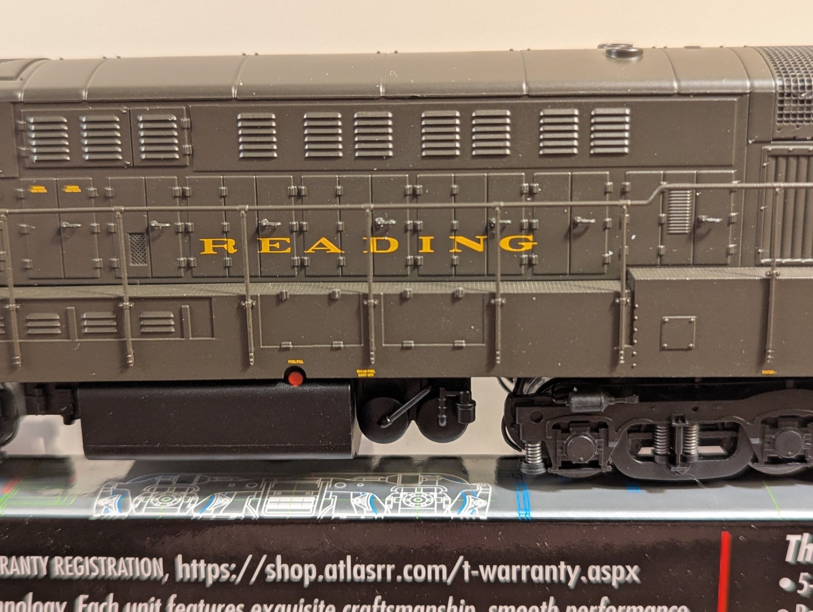 Atlas Master Silver Series HO Scale FM Trainmaster Reading #804 DCC Ready