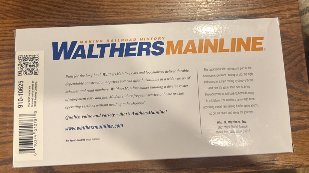 HO Scale Walthers Mainline 910-10625 EMD NW2 Phase V Standard DC SLSF #260 – NIB
