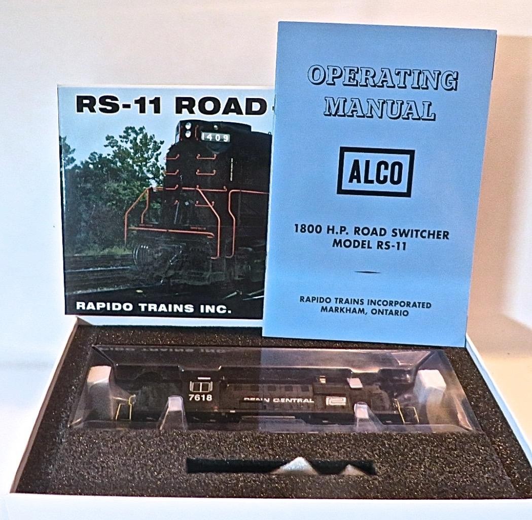 HO Rapido 31031 Penn Central ALCO RS-11 DC EX-PRR Cab 7618 Brand New