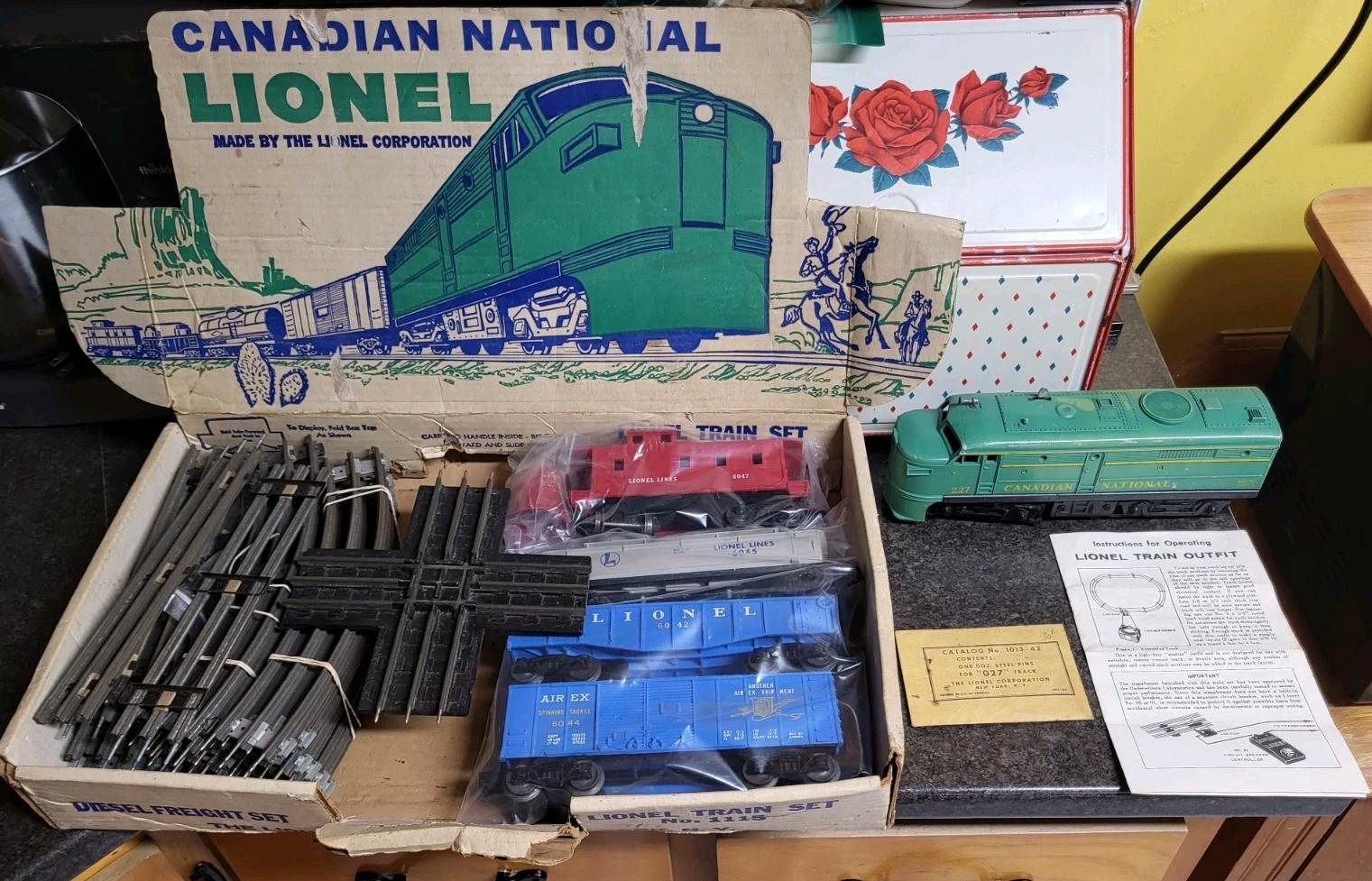 Lionel Canadian National Diesel Freight Set 1115 Very Scarce WITH BOX LIONEL 227