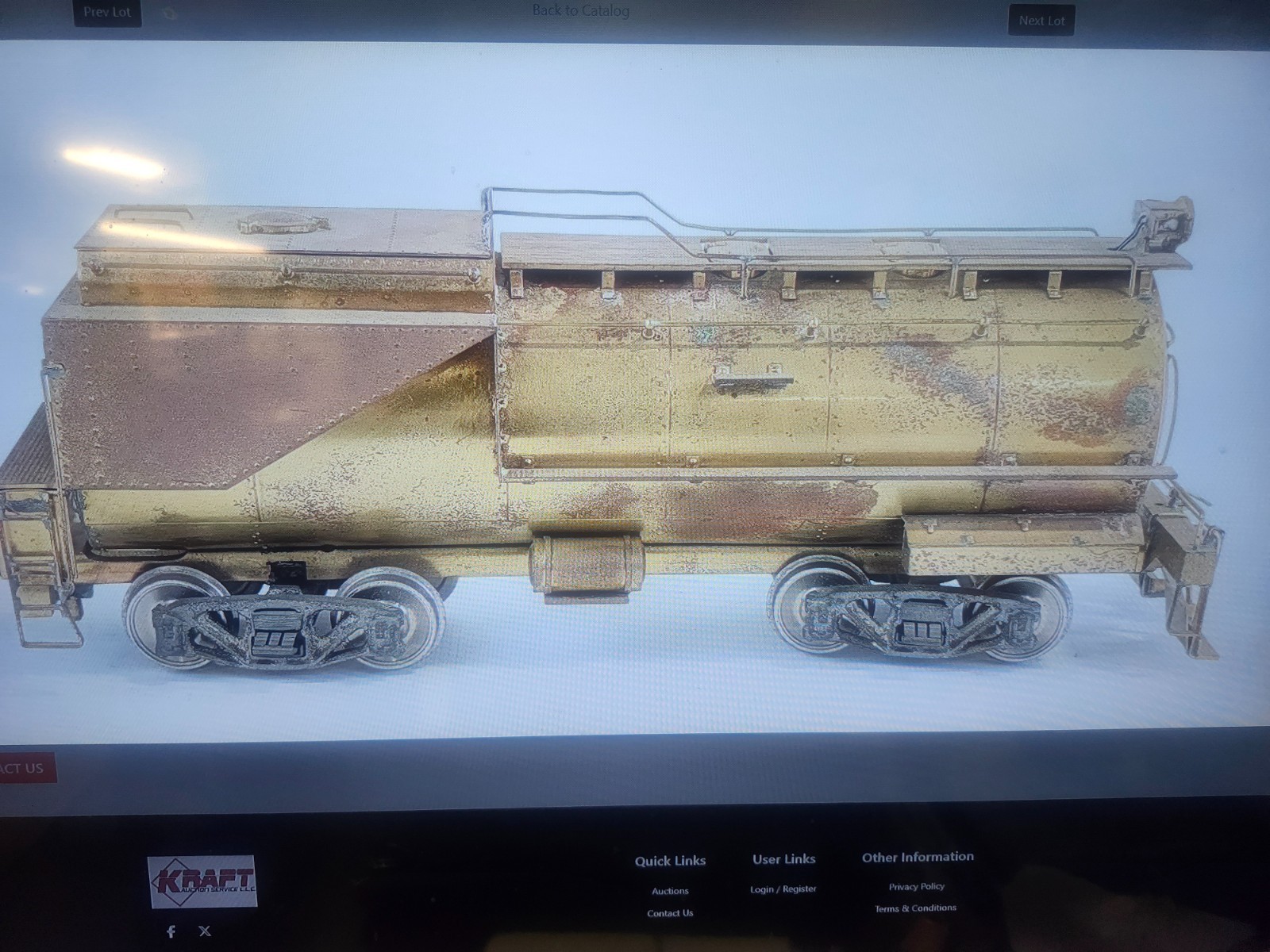 KTM Max Gray Brass Union Pacific 4-6-0 Consolidation Steam Locomotive & Tender O