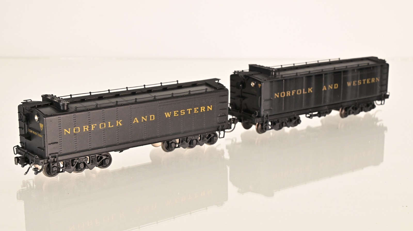 Lot of 2 PSC & NWSL Brass Auxiliary Tender Norfolk & Western HO scale