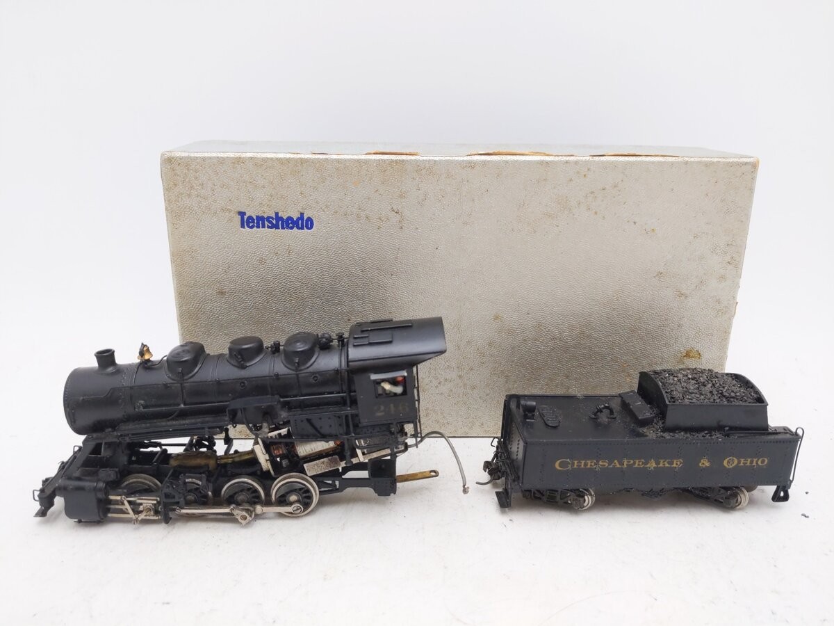 Tenshodo 233 HO Scale BRASS 0-8-0 Steam Loco & Tender – Painted/Box