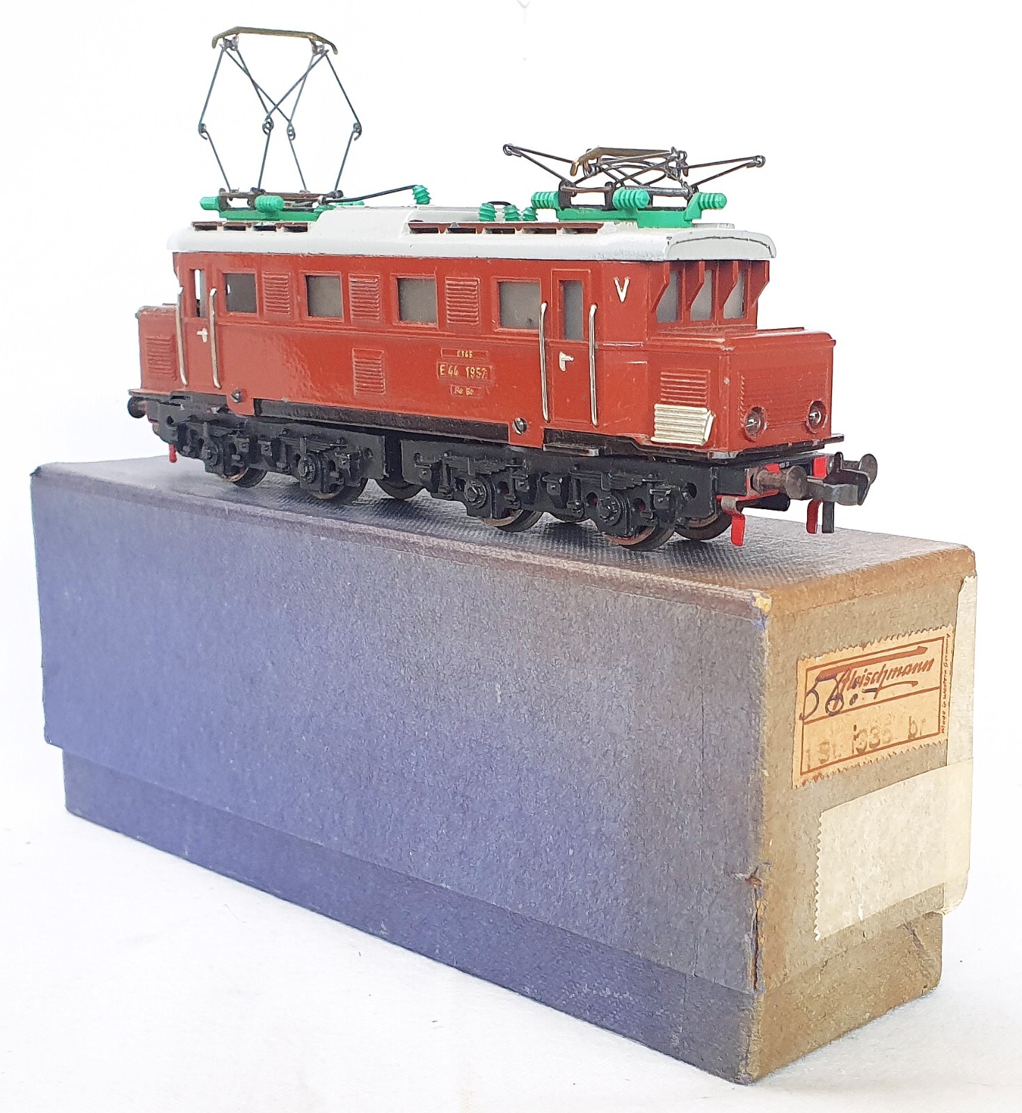 Fleischmann DC HO 1:87 Sweden SJ E44 ELECTRIC LOCOMOTIVE Diecast Metal Boxed`50