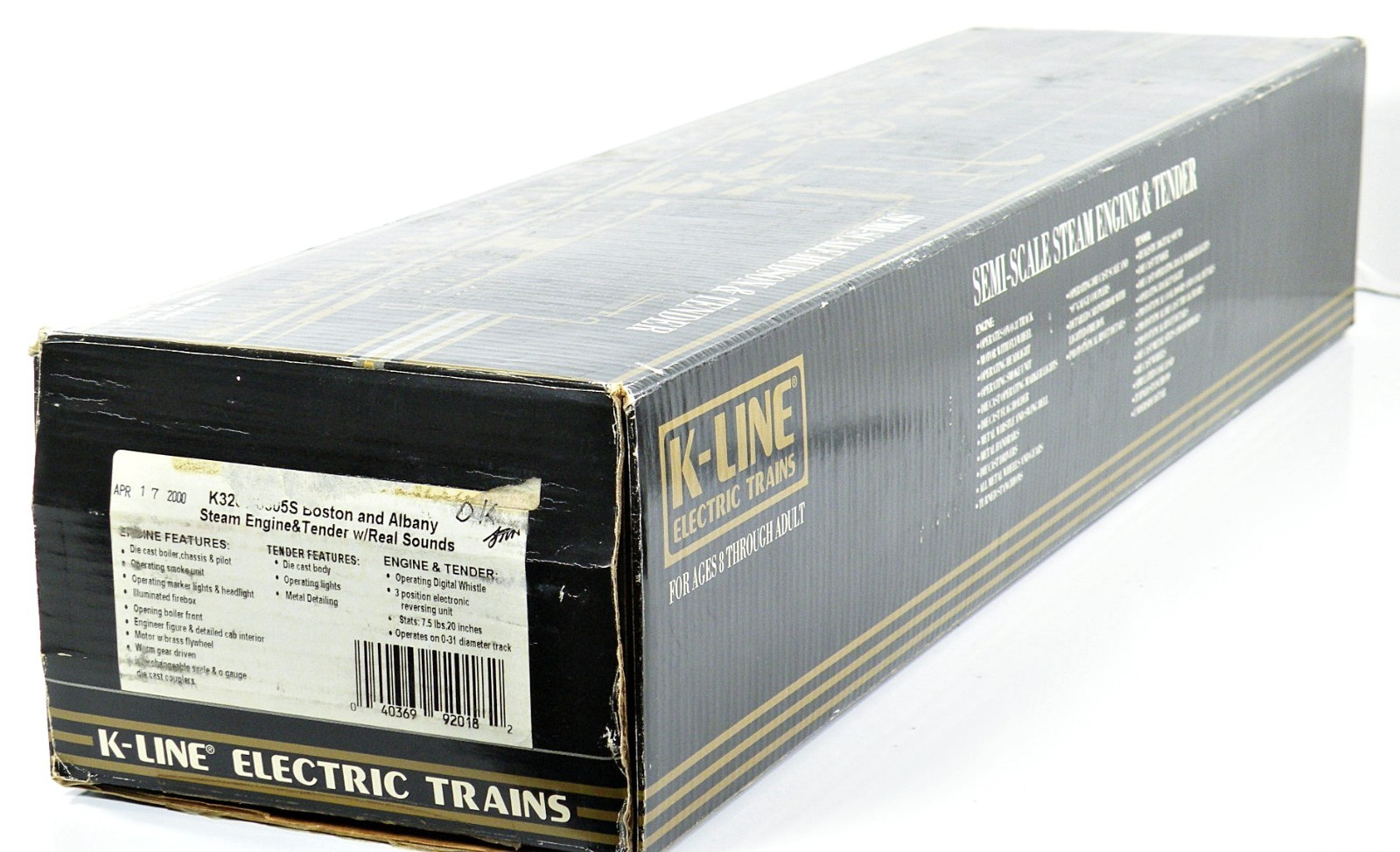 K-Line K3209-0605S Boston & Albany B&A 4-6-4 Hudson w/Digital RealSounds