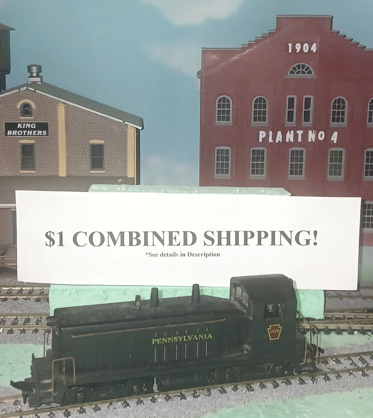 HO SCALE NON POWERED SW-1500 SWITCHER (COW); PENNSYLVANIA; Mi0715-1