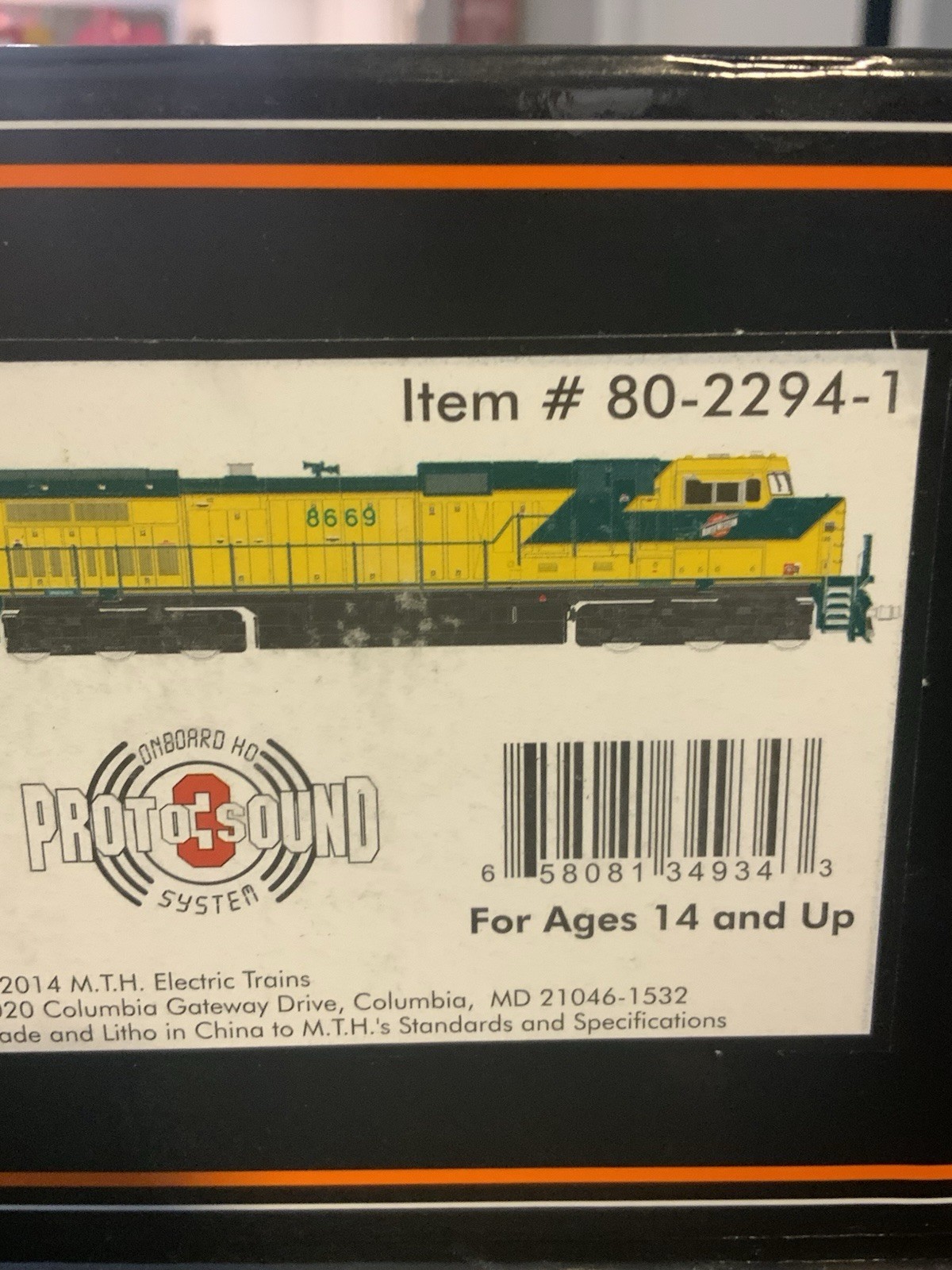 MTH CNW C44 Ho With DCC And Sound #8669