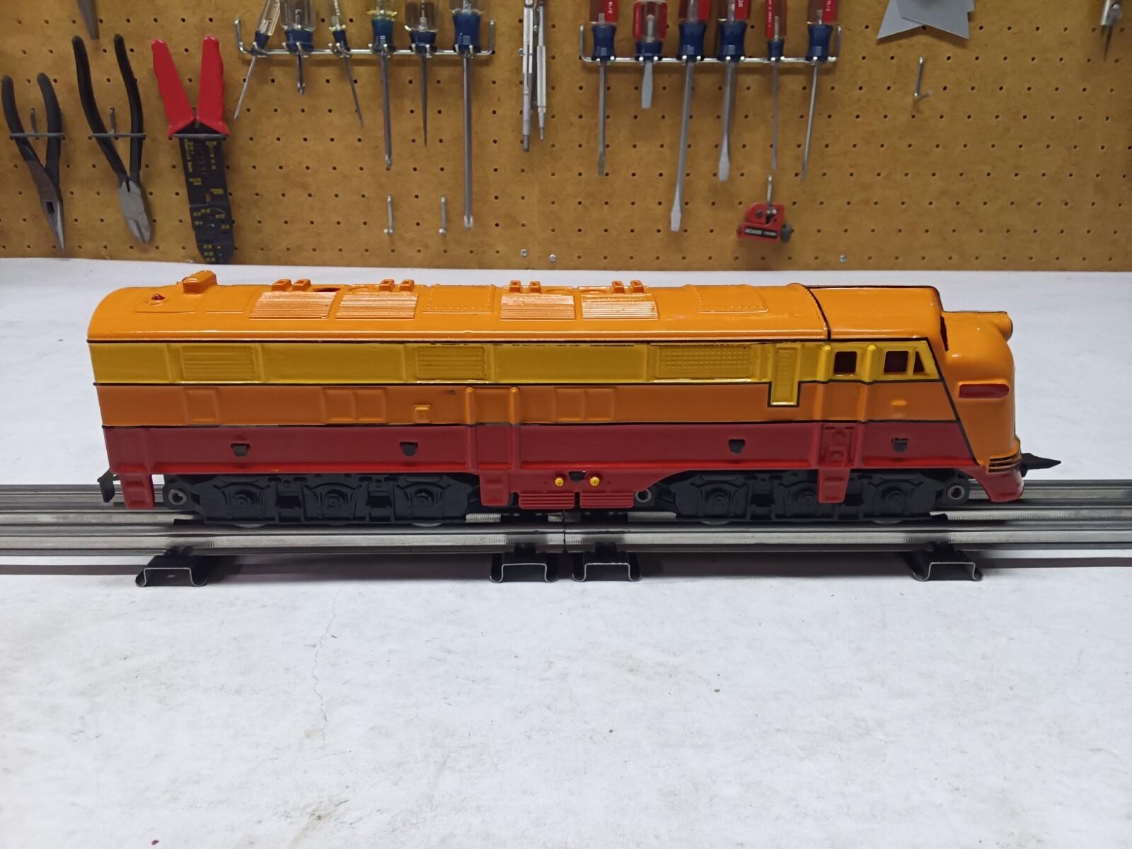 C-7 vintage Marx O gauge diesel A unit non-powered from Allstate set 9638 paint